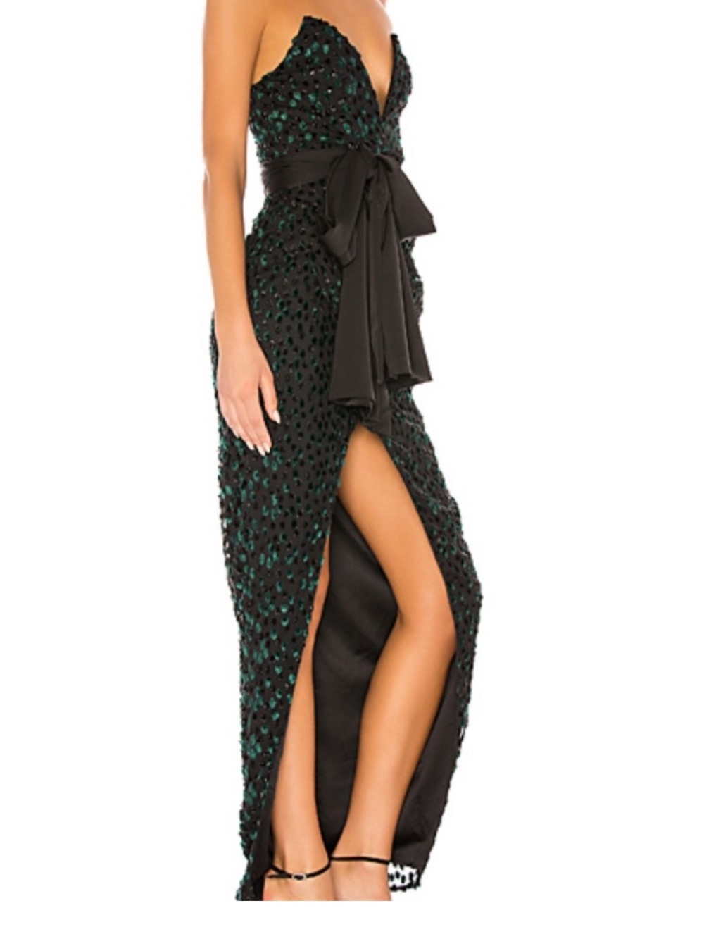 NWT Julieanne Gown in Emerald & Black
LPA